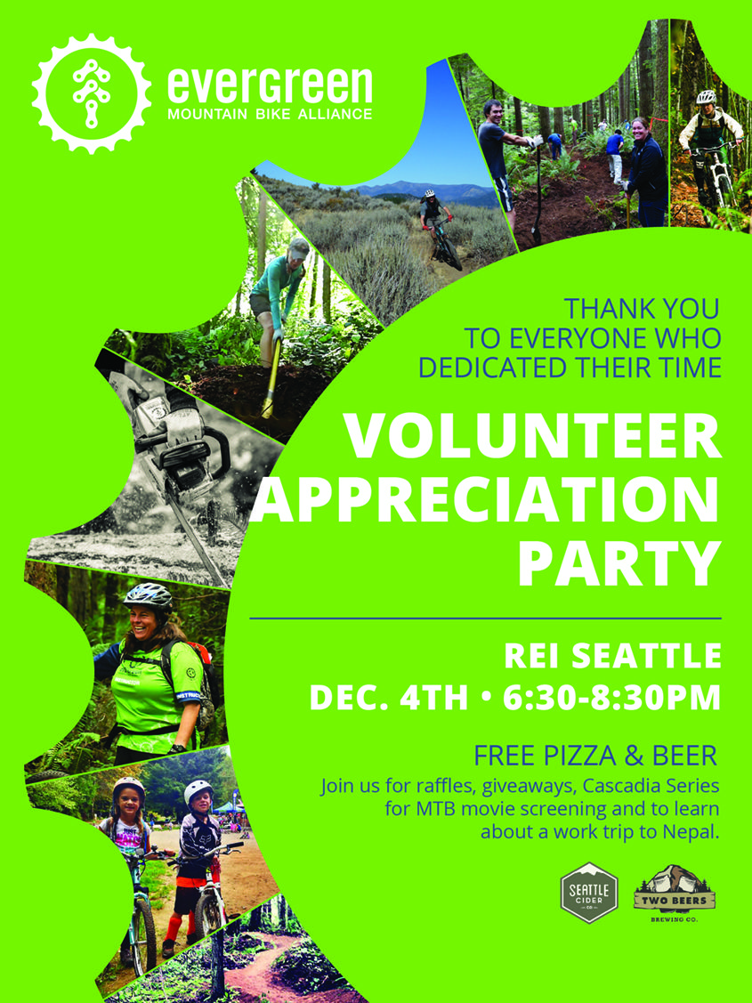 Evergreen's 2015 Volunteer Appreciation Party is Dec. 4!