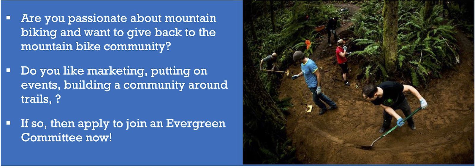 The NEW Seattle-area Evergreen chapter needs committee members like you!